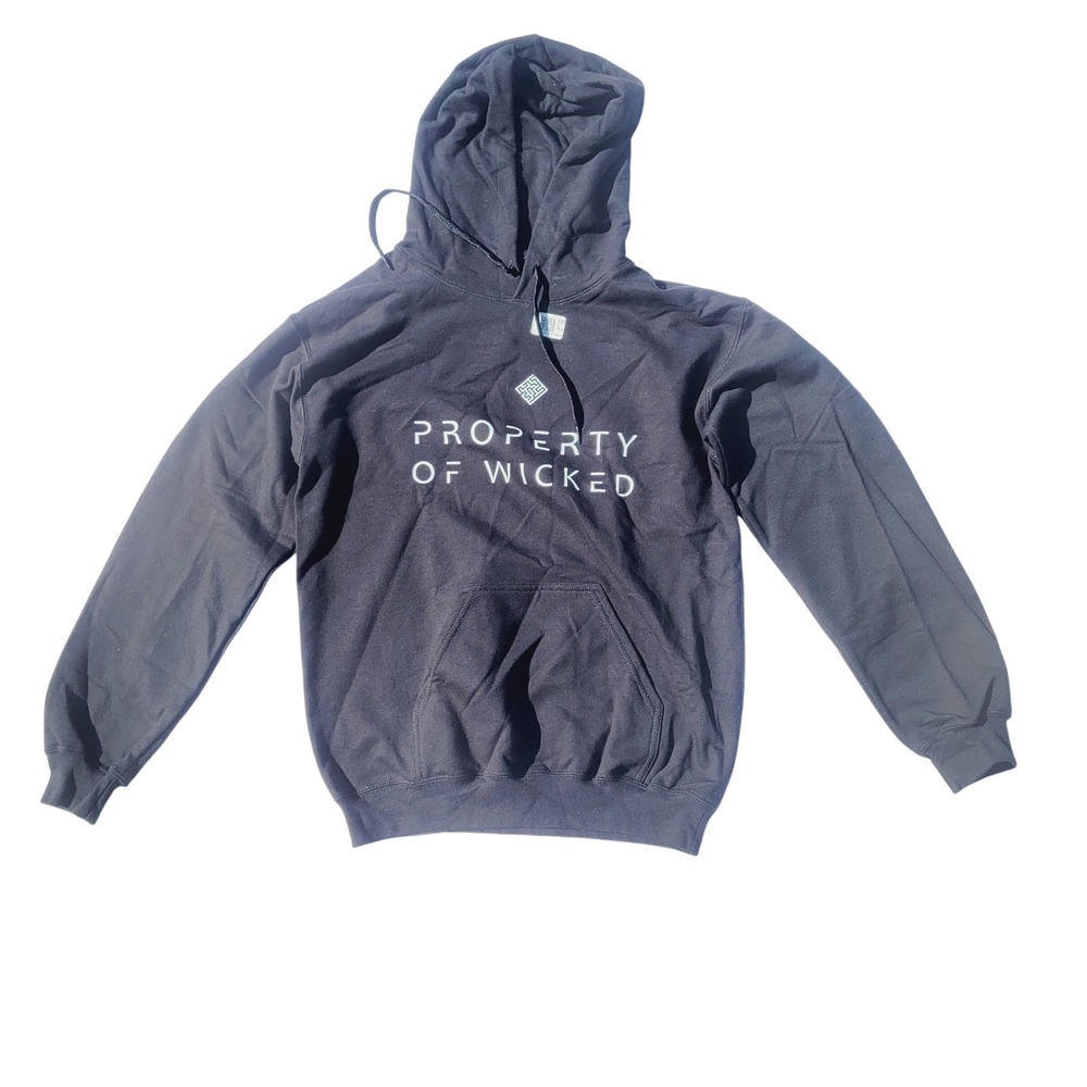Property of Wicked Hoodie Youth Large Black Graphic Pullover Sweatshirt
